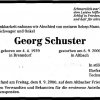 Schuster Georg 1939-2000 Todesanzeige